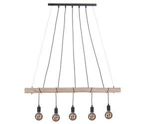Rétro Suspension Plafonnier Bois Poutre Vintage FILAMENT Suspension Lampe en kit in mpoules LED