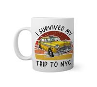 Retro Tom I Survived My Trip To NYC New York Tasse Blanche Nouveauté Drôle Pour Thé au Café 330ml