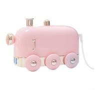 Retro Train Humidificateur USB 300 ml pour diffuseur d'arômes avec entrée d'alimentation USB et lumière LED à changement de couleur progressif (rose)