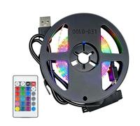 Rétroéclairage LED TV pour bande LED RVB de 35 à 55 pouces avec synchronisation de la musique, contrôle par application Bluetooth, kit de rétroéclairage TV USB, barre LED pour home cinéma et