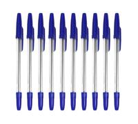 RetroNest Ballpoint Pens 10PCS Smooth Writing Conical Tip Office Pens | Durable plastic construction with anti leakage ink designed for office school daily tasks Blue 10pcs