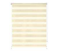 Rettika Double Store Enrouleur sans perçage Klemmfix - Écru - Largeur 90 cm Hauteur 120 cm - Store intérieur Duo Jour Nuit pour fenêtre