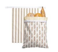 Reusable Beeswax Bread Bags 2 Pack Cotton Bread Storage Bags Large
