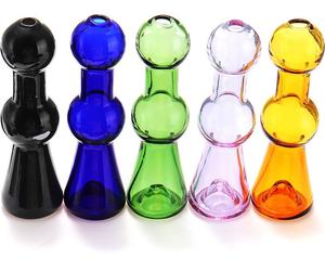 Réutilisable Mini Portable Tuyau d'eau en verre Pratique Civière belle à la mode - Amber