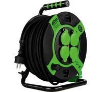 REV 0010217412 REV Kabeltrommel Kunststoff 40m IP 44 4-fach schwarz grün