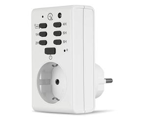 REV 0025220102 Minuterie mécanique avec Fonction crépuscule et Compte à rebours Blanc