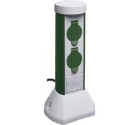 REV 0068200021 Prise de jardin double Gris, Vert (0068200021)