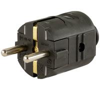 REV 0512013777 Fiche électrique mâle avec terre plastique 250 V noir IP20