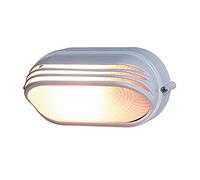 REV 0590056555 Applique murale ovale IP44 E27 Blanc Jusqu'à 60 W