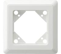 REV 1-f Cadre PrimaLuxe ws, Bouton + interrupteur, Blanc