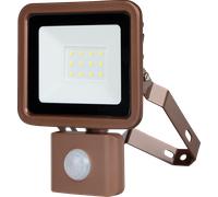 REV 2707614040 - Projecteur LED, 10 W, 800 lm, 6500 K, IP44, Capteur, bronze