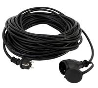 REV-Ritter Câble de rallonge d'alimentation 50 m CEE 7/7 (M/F) CA 250 V IP44 Noir