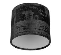 REV Abat-jour de rechange pour lampe de table, diamètre 14 cm, style vintage, rond, noir