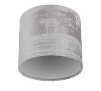 REV Abat-jour en aspect vintage pour lampe de table, suspension et sur pied, diamètre 14 cm, rond, gris