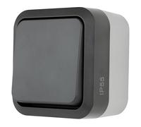 REV AquaStorm 0004340400 Interrupteur croisé pour pièces humides IP55, unipolaire, montage en saillie, anthracite
