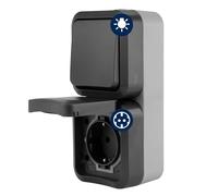 REV AquaStorm 0004860400 Prise de courant A/W Combi, IP55, montage en saillie, anthracite