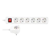 REV Bloc multiprise PowerSplit 6x 2m blanc