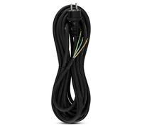 REV Câble d'alimentation de Rechange pour l'extérieur - Câble d'alimentation de 10 m (H07RN-F 3G1,5 mm²) - avec fiche - 3680 W - IP44 - Noir
