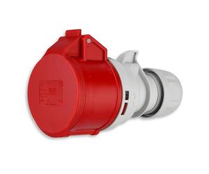 REV Connecteur CEE, 5 pôles (3Ph+N+PE) IP44, 400 V 16 A, Rouge