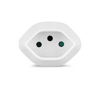 REV Connecteur de Transition D-CH, Adaptateur de Prises Suisse à Allemand, Blanc, Schuko to Swiss, Type I