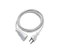 REV Rallonge Electrique Euro 3 m Type C Cable Alimentation Prise Euro rallonge Secteur Blanc
