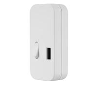 REV Interrupteur intermédiaire avec USB, interrupteur à bascule, 1 pôle, interrupteur à cordon, interrupteur de câble, interrupteur d'alimentation 2,5 A, 230 V~, blanc