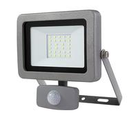 REV Lampe d'extérieur avec détecteur de mouvement FLARE - Applique murale IP44, lampe LED 10 W, 900 lumens, 6500 K, angle de détection 120° à 9 m, argent