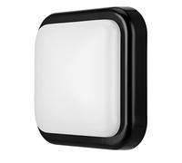 REV Lampe rectangulaire, applique/plafonnier LED, 14 W, IP44, 20 x 20 cm, jusqu'à 25 000 h, noir