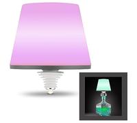 REV LAMPRUSCO Lampe bouteille sans fil RVB 130 lm 2 W 4000 mAh - Lumière bouteille à intensité variable en différentes couleurs, P54 résistante aux éclaboussures - Lampe de table tactile pour