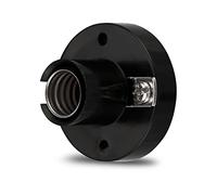 REV Lot de 5 douilles E10 pour ampoules à incandescence jusqu'à 40 W, noir