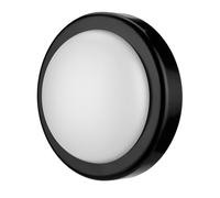 REV Luminaire d'extérieur, lampe LED de plafond et murale, 14 W, IP44, Ø 20 cm, jusqu'à 25 000 h, noir