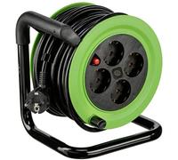 Rev Minikabeltrommel 4fach 15m Green Black