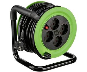 Rev Minikabeltrommel 4fach 15m Green Black