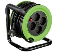 REV Minitrommel - Rouleau de rallonge - CA 230 V - 3000 Watt - Prises de sortie : 4 (4 x tension) - 15 m