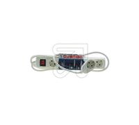 REV Bloc multiprise PowerSplit 6x 2m blanc