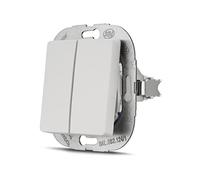 REV PrimaLuxe Interrupteur va-et-Vient encastré Blanc 230 VAC 50 Hz 10 A