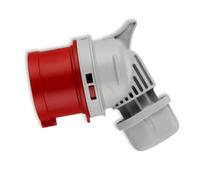 REV Prise CEE 400 V 16 A 5 Broches coudée 3Ph + N + PE étanche IP44 Rouge