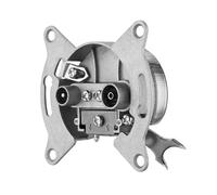 REV Prise d'antenne technique (TV/RF), compatible avec Busch Jäger, Gira, Jung et Merten, encastrée, argentée