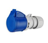 REV Prise Femelle CEE - IP44, 230V, 16A, 3P, Caravan, Camping, Bleu