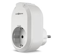 REV Prise intelligente Link2Home, prise sans fil, minuterie, maison intelligente, iOS, Android, Alexa, Google Assistant, blanc