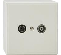 REV Ritter 0500440551 Standard UP/AP Prise d'antenne TV/RF Blanc