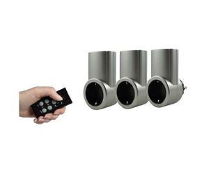 REV Radio Socket Set silver 3+1 2300W 0085010703