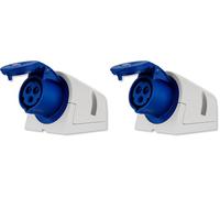 REV Ritter 00129 Prise murale CEE tripolaire 16 A 230 V (Lot de 2)