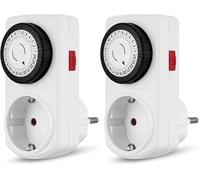 Rev Ritter 0025010109 Programmateur Prise Électrique, Blanc (Lot de 2)