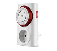 REV Ritter 0025410103 Minuterie Minuteur mécanique professionnel avec jours de la semaine Blanc