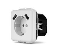 REV Ritter 0216130106 REV Vario Multiprise USB 2,1 A Blanc