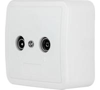REV Ritter 0500440551 Standard UP/AP Prise d'antenne TV/RF Blanc