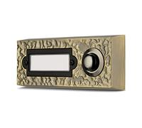 REV Ritter 0504360555 Sonnette à encastrer avec 1 Bouton Bronze
