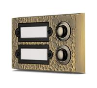 REV Ritter 0504370555 Sonnette à encastrer avec 2 Boutons Bronze