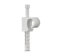 REV Ritter 0508096555 Lot de 25 Attaches-câbles Blanc 9 mm